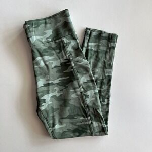 Lou & Grey Camo Blue Green Capris,‎ Workout Gear, Comfy Yoga Pants, Leggings B7